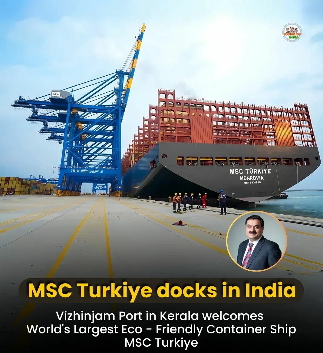 ByRakeshSimha's tweet photo. Victory at Vizhinjam

🚢 For 75 years, the Latin Christian church in Kerala did not allow the development of Vizhinjam Port, saying it would impact Christian fishermen. Neither the state nor Central govts dared to oppose these foreign religionists who scuttled a project of national importance.

🚢 Without a deep sea port, all the big container ships meant for India docked in Colombo or Singapore. The cargo was then transferred to India on smaller vessels. This not only delayed trade but also cost Indian companies more. Kerala lost thousands of high paying jobs to Colombo and Singapore.

🚢 Through its actions - that were condoned by the soft Indian state - the church cost India hundreds of billions of dollars.
 
🚢 Finally, the Narendra Modi govt showed the church that Kerala belongs to India, not the bloody Pope. Vizhinjam is now run by Adani Ports.

🚢 The moral of the story is that the Christian church in India is a fifth column - an agent of the West. They will sabotage progress and economic growth at a signal from the CIA, SIS or BND. Plus, wherever poverty goes down, there the church attendance plummets. The church needs masses of poor people.

⛪ Wait a few more years, some Indian billionaire will acquire the Vatican and turn it into a hotel.
