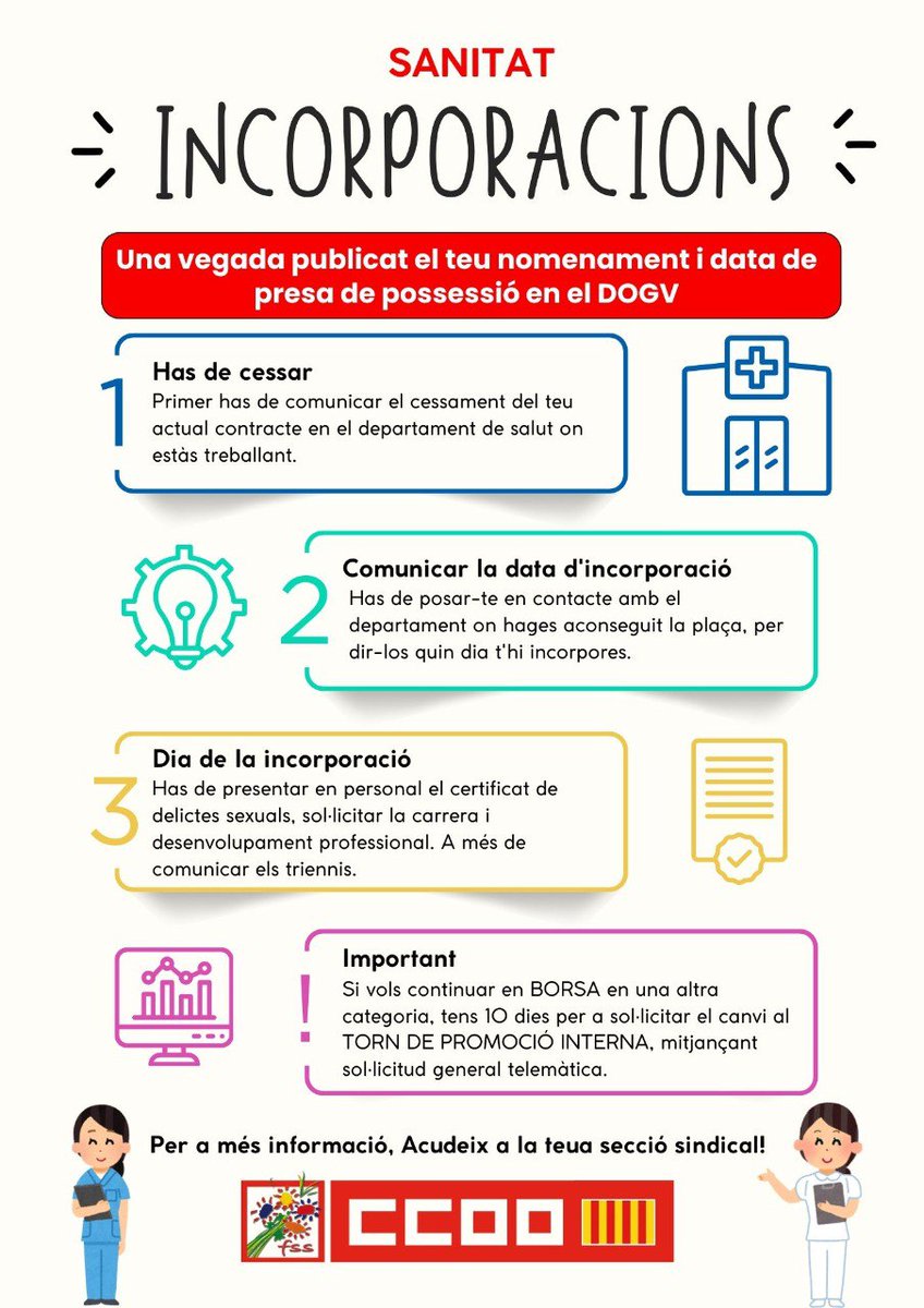 ¡¡Por fin tienes tu plaza!! ¿Sabes qué tienes que hacer una vez publicado tu nombramiento y fecha de toma de posesión en el DOGV?