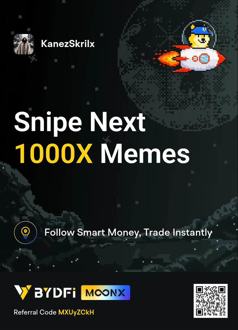 Come and see what's crackalackin in the crypto world with MoonX! Brought to you through BYDFI using the SOL,&amp;BSC networks! Catch the next crypto before it goes to the moon!
<a href="/BYDFi/">BYDFi</a>