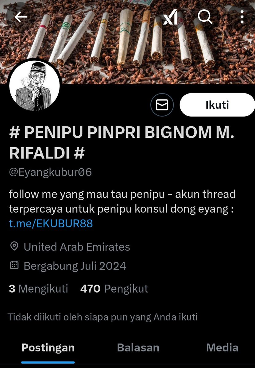 EYANGKUBUR06 PENIPU HAPUS DATA tweet media