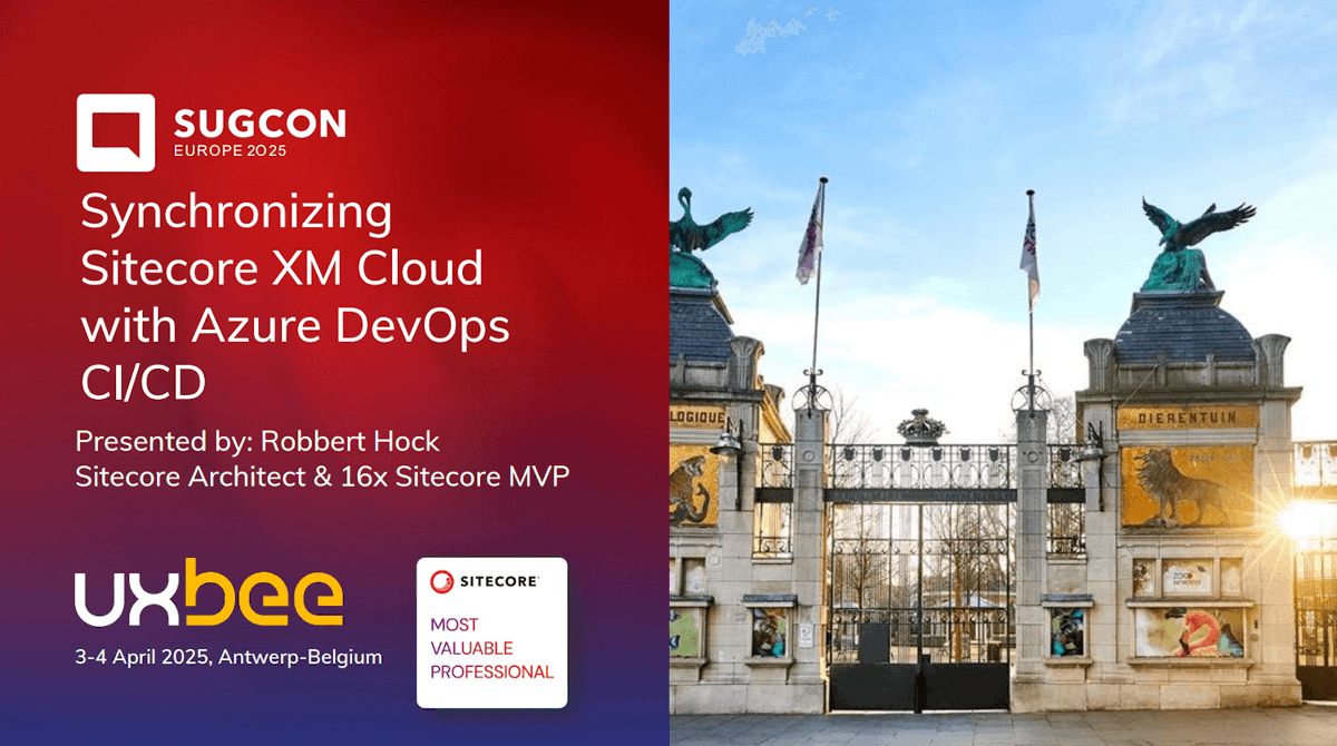 🚀 Recap: SUGCON Europe 2025. Last week in Antwerp, I delivered a lightning talk on Synchronizing Sitecore XM Cloud Content with Azure DevOps 🔄

Check out the full recap &amp; download the slides: 👉 kayee.nl/2025/04/11/rec…

#Sitecore #XMCloud #AzureDevOps #uxbee #DevOps #SUGCON