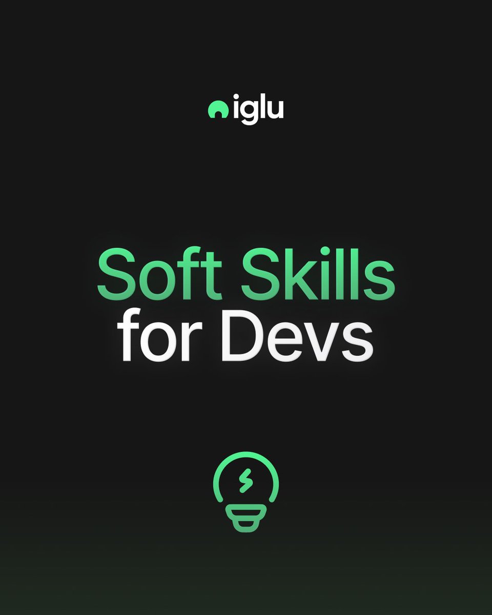 iglusoftware's tweet photo. 💡 Soft Skills for Developers⁠
⁠
In today’s fast-paced dev world, being a great coder isn’t enough. Soft skills like communication, empathy, and adaptability make you a better teammate, problem-solver, and leader. ⁠ https://t.co/7PE9pPqMDz