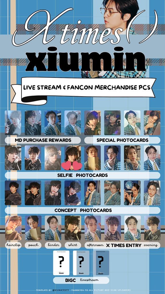 xiuyeol326's tweet photo. XIUMIN FAN CONCERT < X Times ( ) > in TOKYO シウミン トレーディングカード トレカ

譲
写真1枚目

求
写真2枚目

川崎会場で手渡し交換希望
郵送も検討させていただきます。
お気軽にお声掛けください🙇‍♀️ https://t.co/nciPIjlp9P