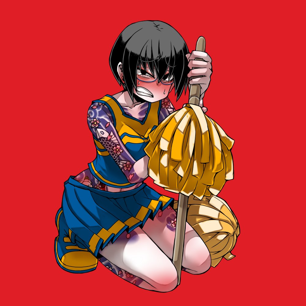「#膝をついた画像を晒すとフォローやRTが来るらしい 」|あやめのイラスト