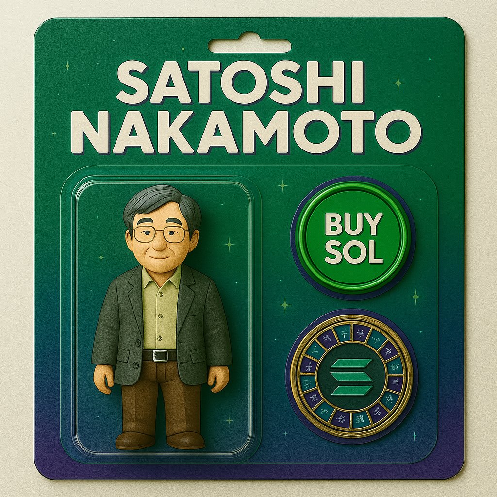 👀 Last minute news! 

Straight from the future toy shelves of every store on Earth… introducing Little Satoshi™ — Satoshi himself would undoubtedly have purchased the product if he were still among us

Perfect for decorating your office! 💎

#LittleSatoshi #BuySol #Solana