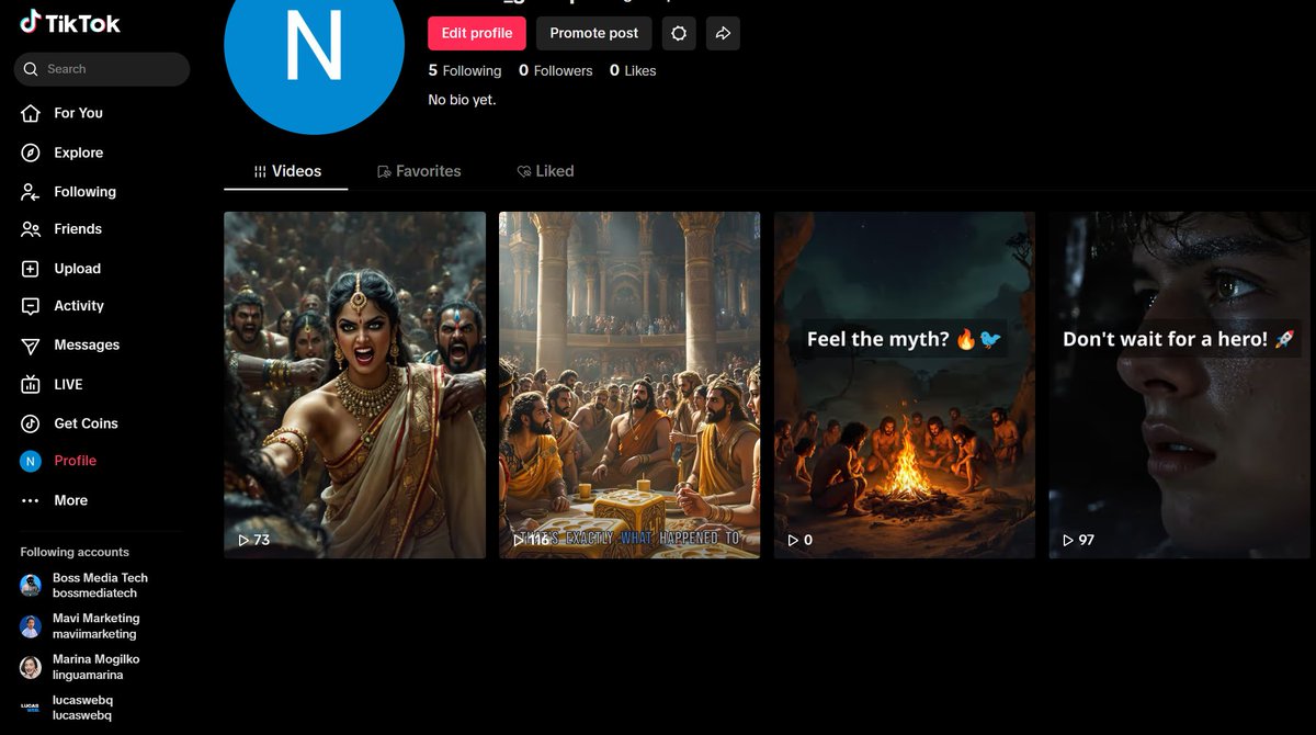 Inspired by <a href="/alexcooldev/">Alex Nguyen</a> <a href="/jackfriks/">jack friks</a>

I'm trying to grow TikTok for our app <a href="/genclips_ai/">GenClips AI</a> , but feel like I'm missing something obvious.

Here's what I'm doing now: I'm posting via desktop/VPN (account's warmed up) and using content from our own platform. Good thing is starting