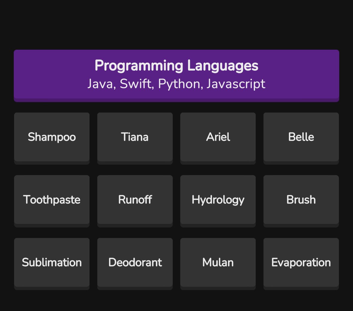 MsMannerberg's tweet photo. Loving a good computer science reference in my daily games. https://t.co/gCrGLqQfOj