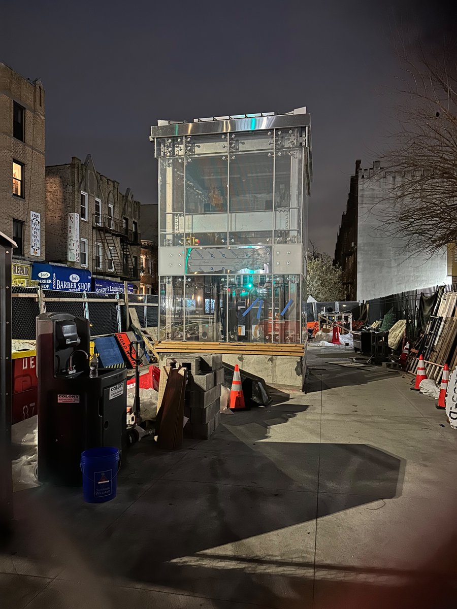 pinguman789's tweet photo. Progress of the street elevator at Bay Ridge/95 St R station https://t.co/GE4HDb11Xf