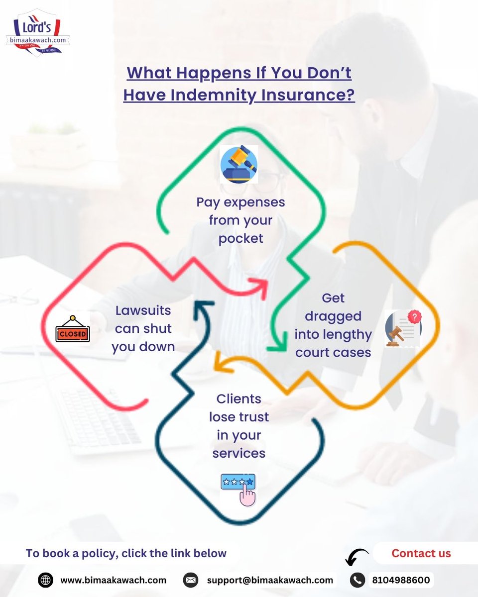 LBimaakawach's tweet photo. Can you afford the risk? 💼 One claim without Professional Indemnity Insurance could ruin everything. Stay secure, get covered today! 👉 [https://t.co/3uZr2n3cUO]

#BusinessProtection #IndemnityInsurance #StayCovered #RiskManagement #ProfessionalInsurance #SmallBusinessTips https://t.co/yls4R9EYu0