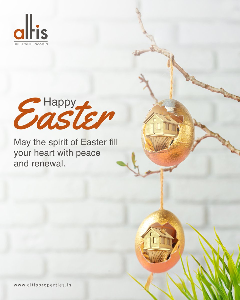 AltisProperties's tweet photo. This Easter, embrace renewal, hope, and new beginnings with open arms.
 
#Easter #NewBeginnings #HopeAndRenewal #CelebrateLife #RiseAndShine https://t.co/5Mr8ShflRA