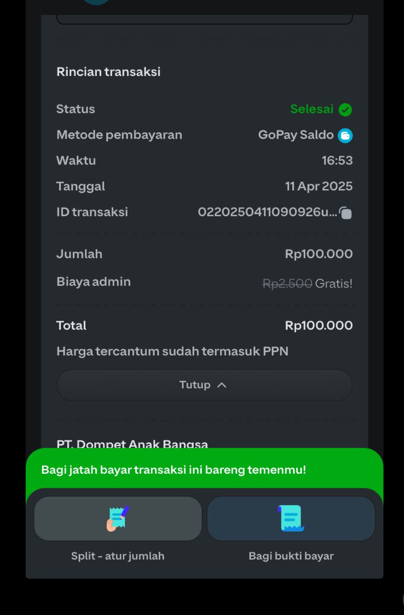 doargal's tweet photo. @_madiski @gopayindonesia iyahh… tapi punyaku barusan masuk tf pertamanya. Jeda waktunya sejam https://t.co/HFmCrtKnJP