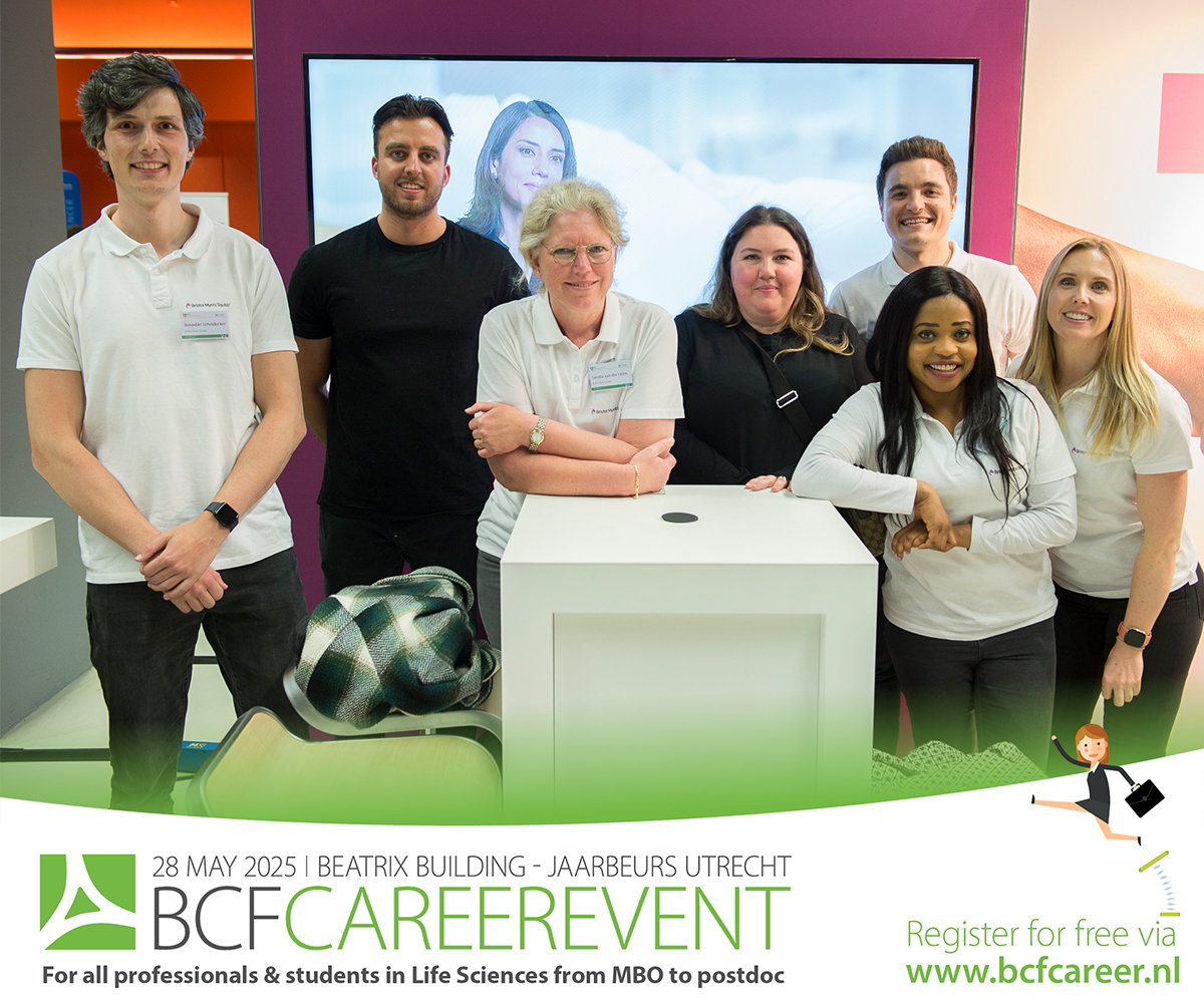 BCF Career (@bcfcareer) on Twitter photo Are you looking to learn and grow in a global biopharmaceutical company?
Then join us at the BCF Career Event (28 May, Utrecht) and meet the team from Bristol Myers Squibb (<a href="/bmsnews/">Bristol Myers Squibb</a>) on the exhibition floor.
Register for free now! hyphenprojects.nl/bcfcareereventโฆ Are you looking to learn and grow in a global biopharmaceutical company?
Then join us at the BCF Career Event (28 May, Utrecht) and meet the team from Bristol Myers Squibb (<a href="/bmsnews/">Bristol Myers Squibb</a>) on the exhibition floor.
Register for free now! hyphenprojects.nl/bcfcareereventโฆ
