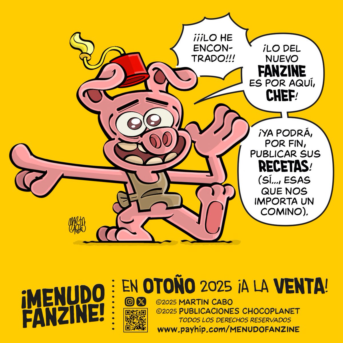¡MENUDAS SERIES Y PERSONAJES! estamos DIBUJANDO para <a href="/menudofanzine/">¡MENUDO FANZINE!</a>. Algunos de ellos, ya TRIUNFARON en otras publicaciones y otros, estrenan sus SERIES. ¡ESO SÍ! todo será NUEVO ¡nada de recopilatorios!… ¿O que te creías?
#leeteunfanzine 
#menudofanzine #martincabo #fanzine