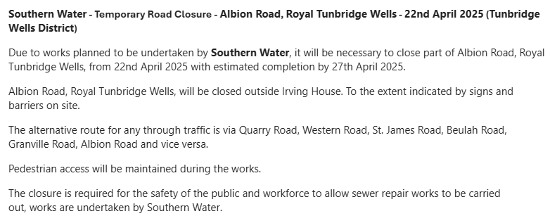 KCC Highways tweet media