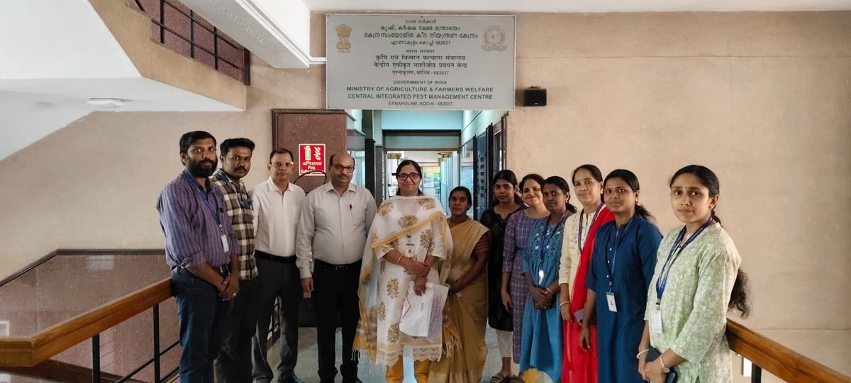 CipmcErnakulam's tweet photo. Honourable Additional commissioner Plant Protection DA&FW Shri.Anand kumar Prabhakar visited CIPMC ERNAKULAM on 11.04.2025 #officevisit #MinistryofAgriculture #dppqs https://t.co/Cuk6623XxA