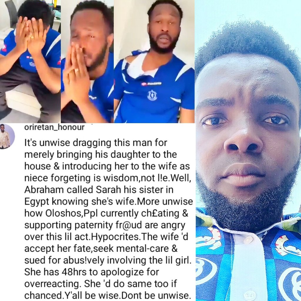 OriretanHonour's tweet photo. This man didn't l!e but used wisdom.The woman is 100% at fault,be blamed & 'd be sued for abusΒ£.She has 48hrs to apologize.SΓ³ unwise
( Don Jazzy Ponzi Iyabo Ojo Union Bank Arrest #AYLiveStream Mo Salah Yoruba Chioma Davido Achalugo Tell Your Papa Speedy Eedris Abdulkareem Wizkid https://t.co/t0wQ1D2Sm1