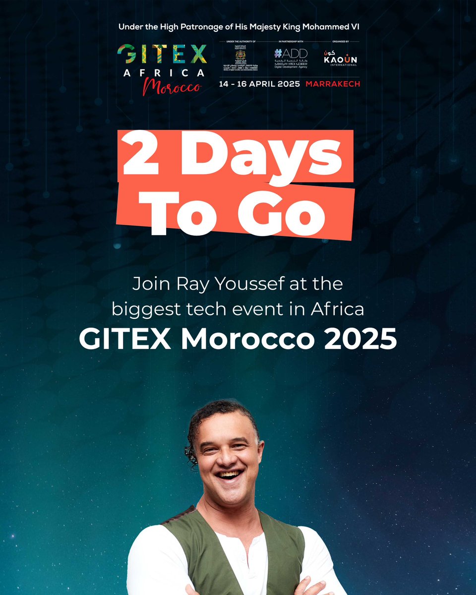 ItsJeffreyJeff's tweet photo. We have 2 more days left to the biggest Tech event in Africa, the GITEX AFRICA which will be going down in Morocco and guess what! The CEO of @noonesafrica himself Mr @ray_noOnes will be delivering a talk during the event
#RayXGITEX https://t.co/Jo3ubyUxfR