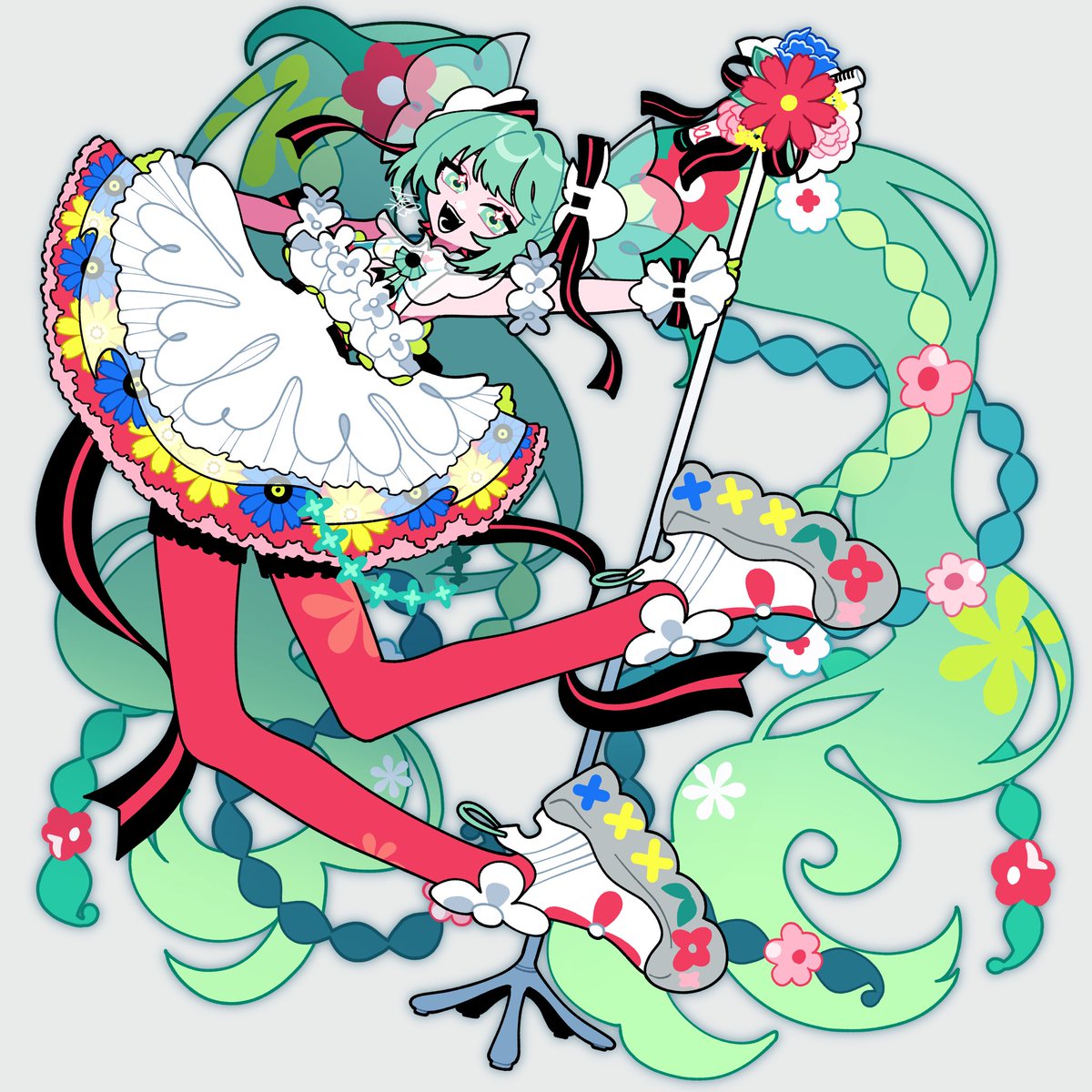 初音ミク「BLOOMING#初音ミクJPツアー2025 」|彩のイラスト
