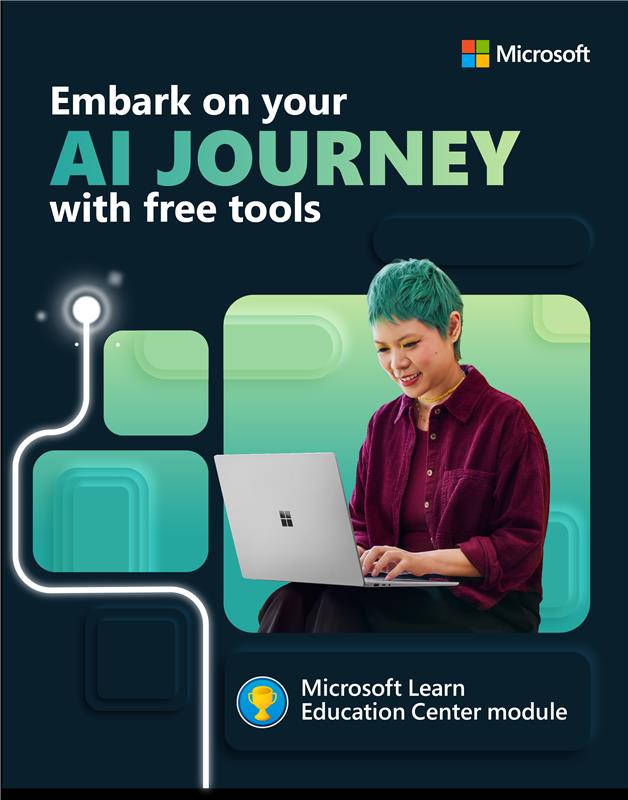 Learn how to use #AI to streamline workflows, personalise learning experiences, create lessons, improve coding skills, and more: msft.it/6018qIEqm