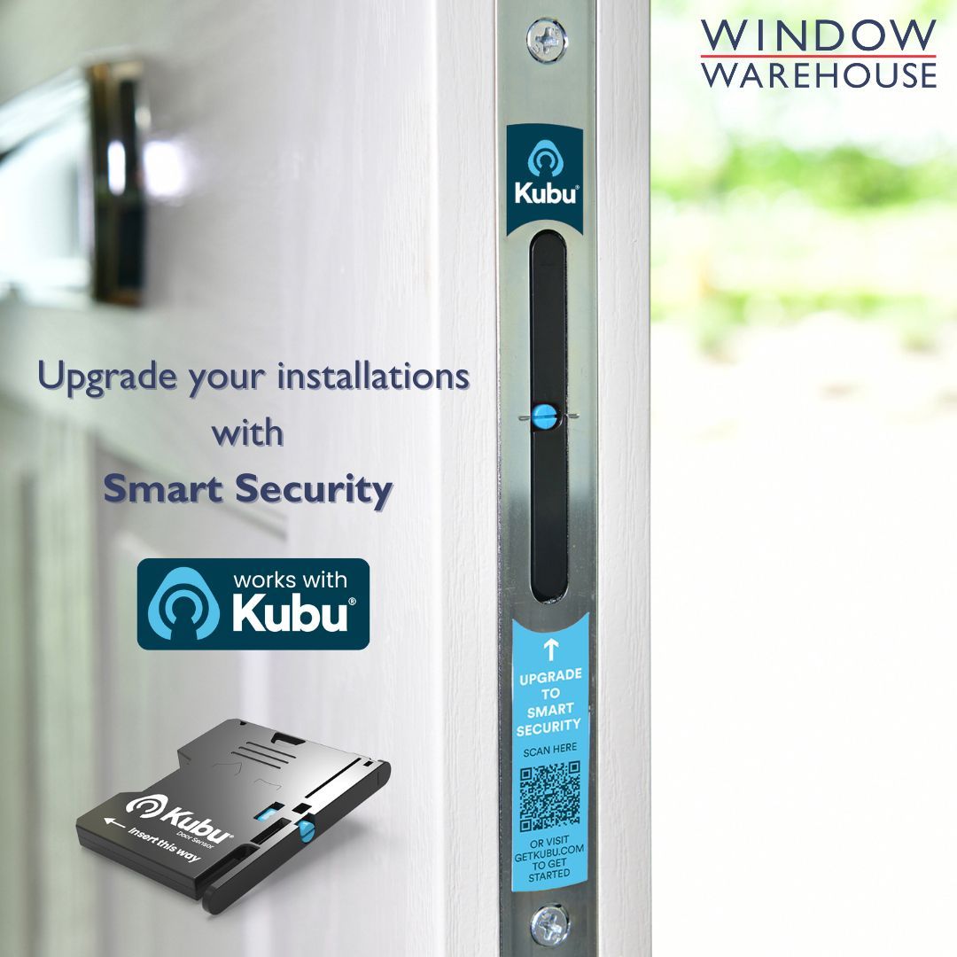 Looking to offer your customers smarter, safer homes? Our UPVC windows and doors work with Kubu 🤝🔑 

Kubu ensures homeowners always know their doors and windows are secure — anytime, anywhere.

Find out more: buff.ly/mZrE7aC 

#WindowWarehouse #SmartSecurity #Kubu