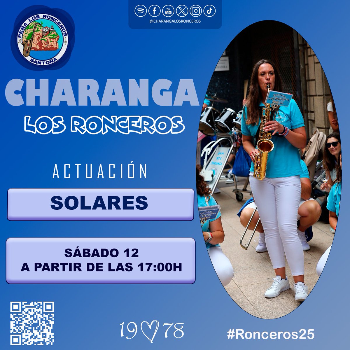 TENÉIS GANAS DE MARCHAAAA. 🕺💃
CON NOSOTROS DISFRUTARÉIS. 🎺🎷

Mañana sábado 12 de abril nos acercamos hasta  #Solares, a la asociación de comercio. ya sabéis que la buena música, está asegurada. 🥁🥁🥁

🗓12 DE ABRIL
🕐A PARTIR DE LAS 17:00H
📍 SOLARES 🎉