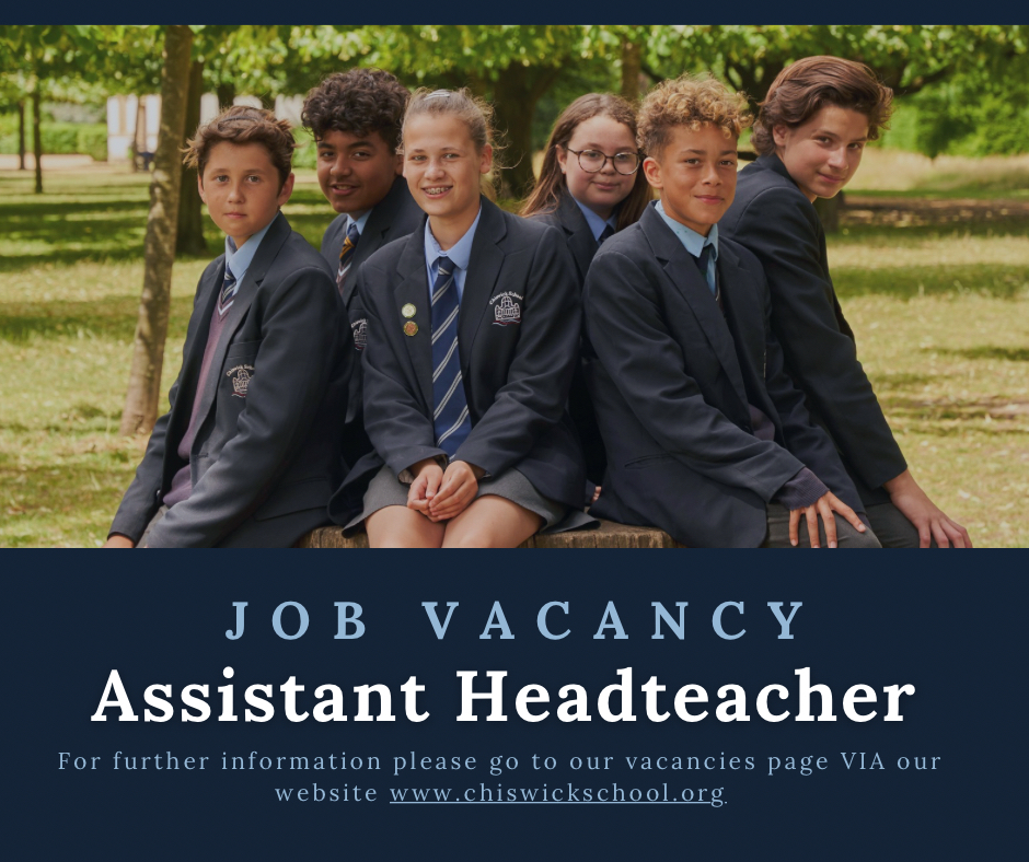 We are seeking an ambitious, talented, and experienced leader to join us as an Assistant Headteacher ✨

Apply now: chiswickschool.org/join-our-team/…

Deadline: Friday 25th April
#EducationJobs #SchoolLeadership #AssistantHeadteacher