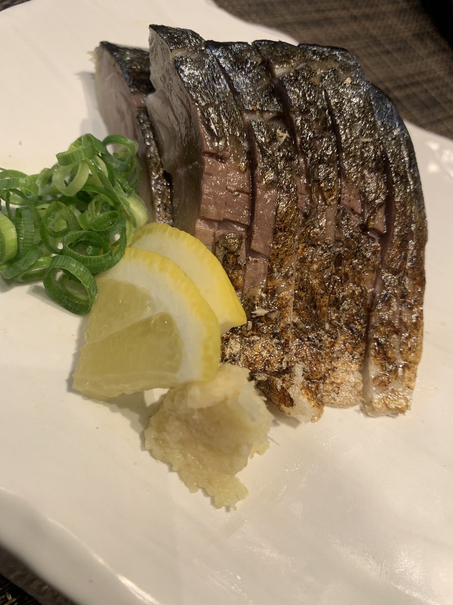 自家製〆さばを炙りました。いかがかな🤣