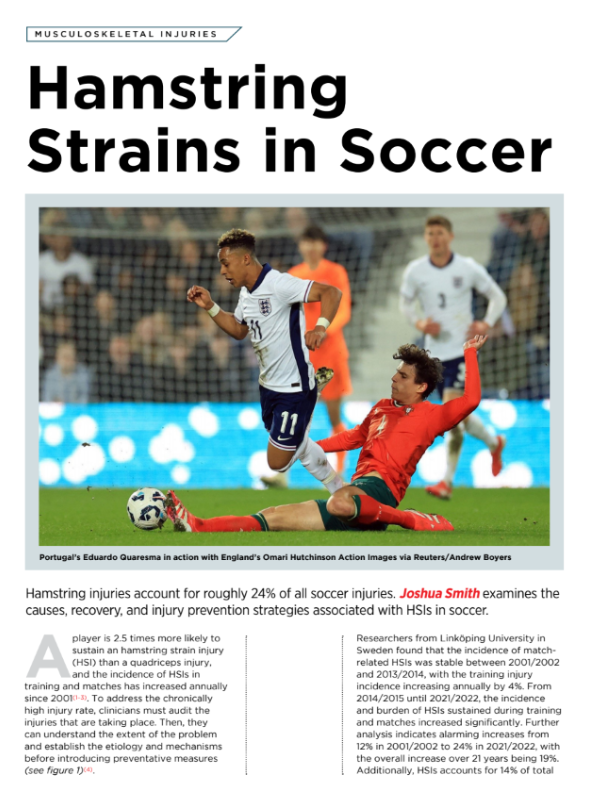 ⚽️⚽️👇👇⚽️⚽️

Hamstring injuries account for roughly 24% of all soccer injuries. Joshua Smith examines the causes, recovery, and injury prevention strategies associated with HSIs in soccer.

sportsinjurybulletin.com/anatomy/hamstr…

⚽️🏃‍♂️🌬️