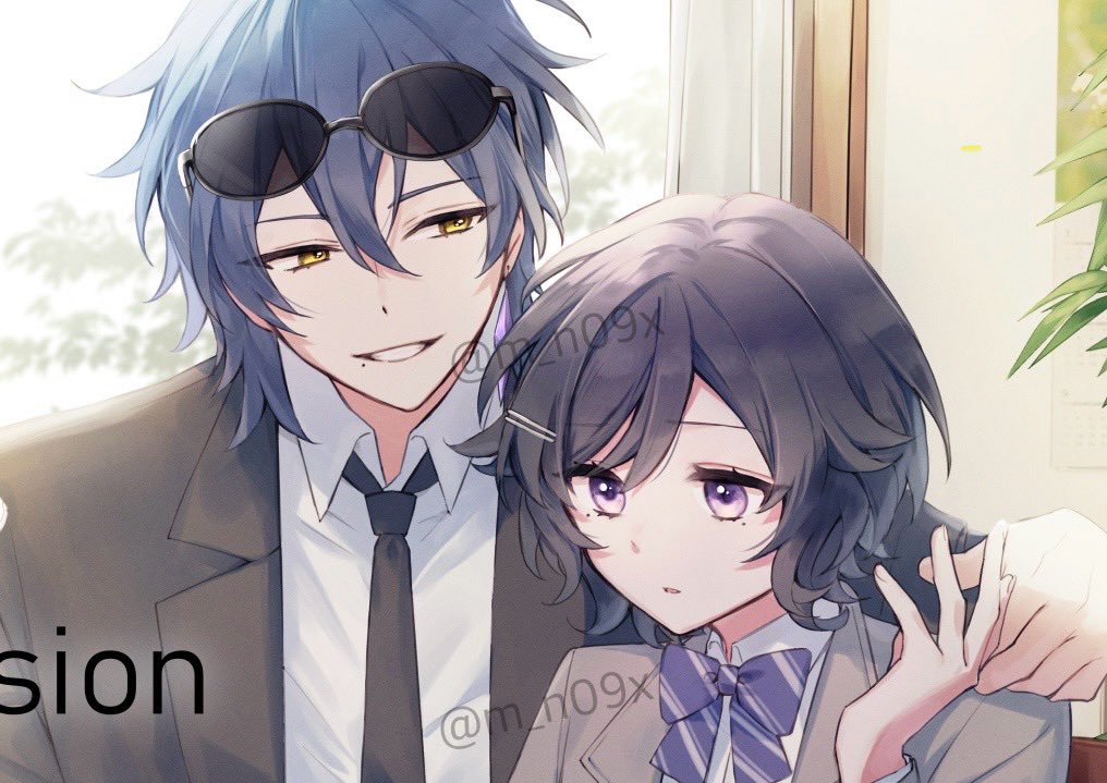 skeb1点納品しました！（一部画像）とても惹かれる関係の2人で描いてて楽しかったです✌️ありがとうございました。