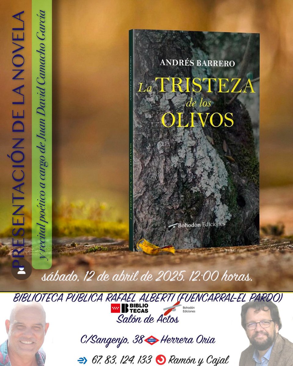 abarreror's tweet photo. Mañana por fin podremos presentaros a ese padre que tenía los ojos llenos de olivos y esa novia hermosa que es La Siberia. No es la mejor fecha pero, si las agendas os lo permiten, será un placer compartir un ratito https://t.co/bO7EMu7Il0