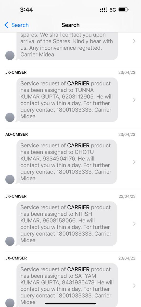 rogues_gallery's tweet photo. @CarrierMideaInd URGENT! My senior citizen parents have been suffering due to your poor service since 2023! Faulty repairs by unauthorized agents, harassing my old parents, no bills provided! Need immediate resolution! #CarrierAC @nch1915 @jagograhakjago @consumerforum_ @carrier https://t.co/Q5ZtO0ZWdQ