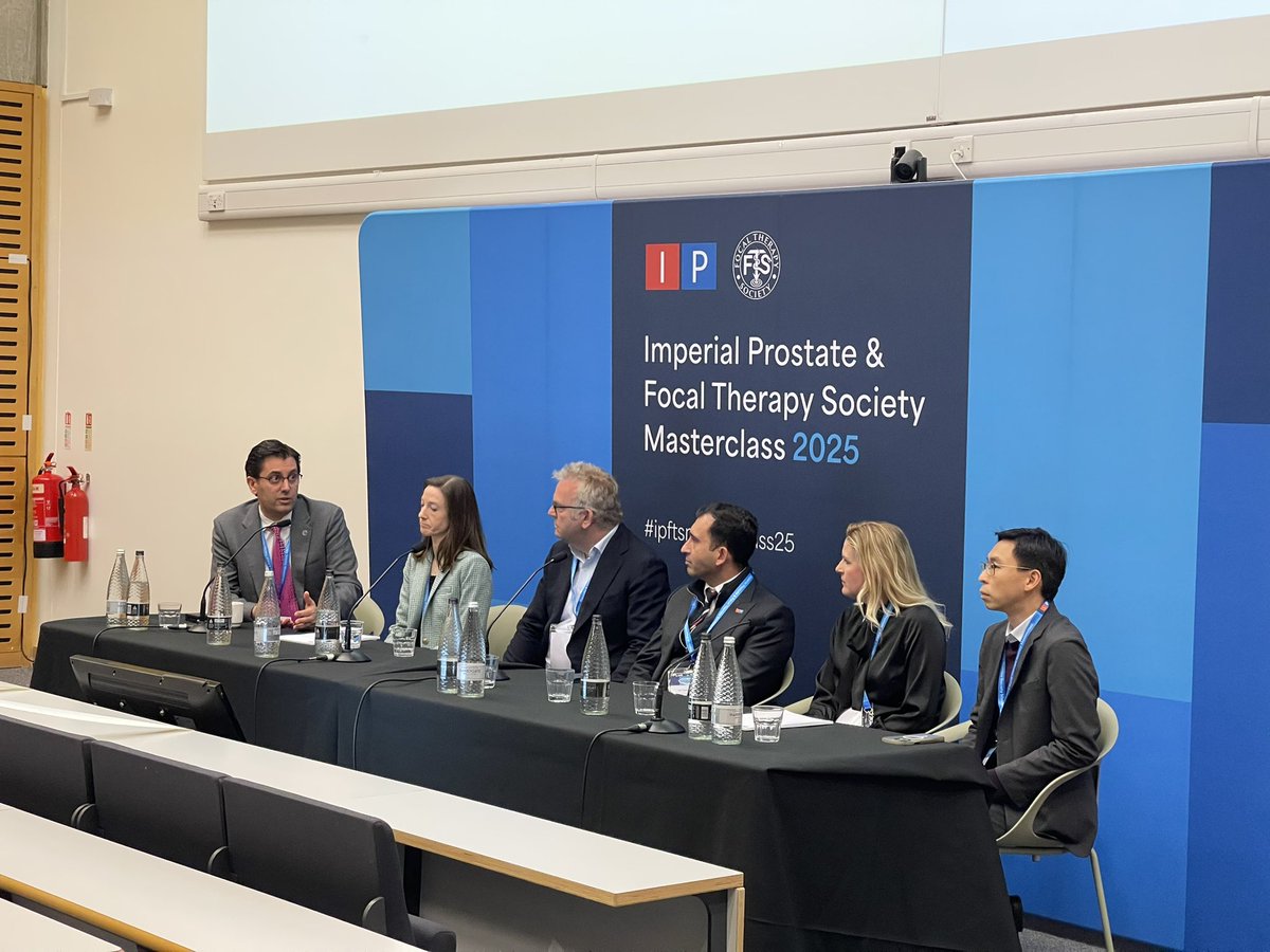 Imperial Prostate (@ip_london) on Twitter photo We move to breakout sessions - in the main theatre is Focal Therapy: Meet the Experts
A huge wealth of experience in the room! <a href="/DrRastinehad/">Dr. Art Rastinehad</a> <a href="/KaraWattsMD/">Kara Watts</a> <a href="/TaimurShah/">Taimur Shah</a> <a href="/annalantzKS/">Anna Lantz</a> <a href="/peterchiu_uro/">Peter Ka-Fung CHIU</a> <a href="/LondonProstate1/">Hashim U. Ahmed</a> and Mark Emberton
<a href="/FocalSociety/">Focal Therapy Society</a> #ipftsmasterclass25 We move to breakout sessions - in the main theatre is Focal Therapy: Meet the Experts
A huge wealth of experience in the room! <a href="/DrRastinehad/">Dr. Art Rastinehad</a> <a href="/KaraWattsMD/">Kara Watts</a> <a href="/TaimurShah/">Taimur Shah</a> <a href="/annalantzKS/">Anna Lantz</a> <a href="/peterchiu_uro/">Peter Ka-Fung CHIU</a> <a href="/LondonProstate1/">Hashim U. Ahmed</a> and Mark Emberton
<a href="/FocalSociety/">Focal Therapy Society</a> #ipftsmasterclass25