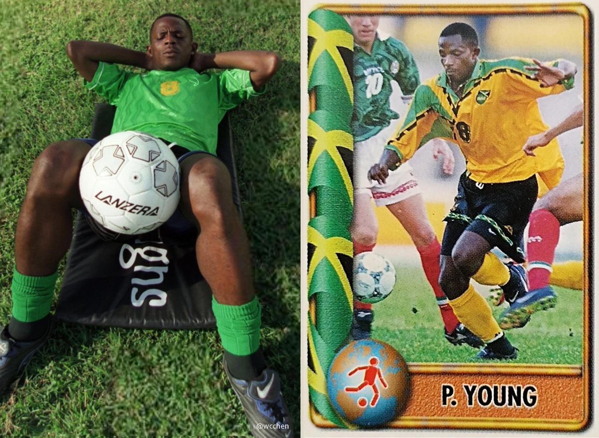 wcchen's tweet image. Paul Young, #Jamaican footballer and coach, born 57 years ago today on 11 Apr 1968, in St. Catherine. 49 caps, 22 goals for #ReggaeBoyz 1993-98. Jamaica’s record goalscorer before being surpassed by Luton Shelton. #Jamaica
en.wikipedia.org/wiki/Paul_Youn…