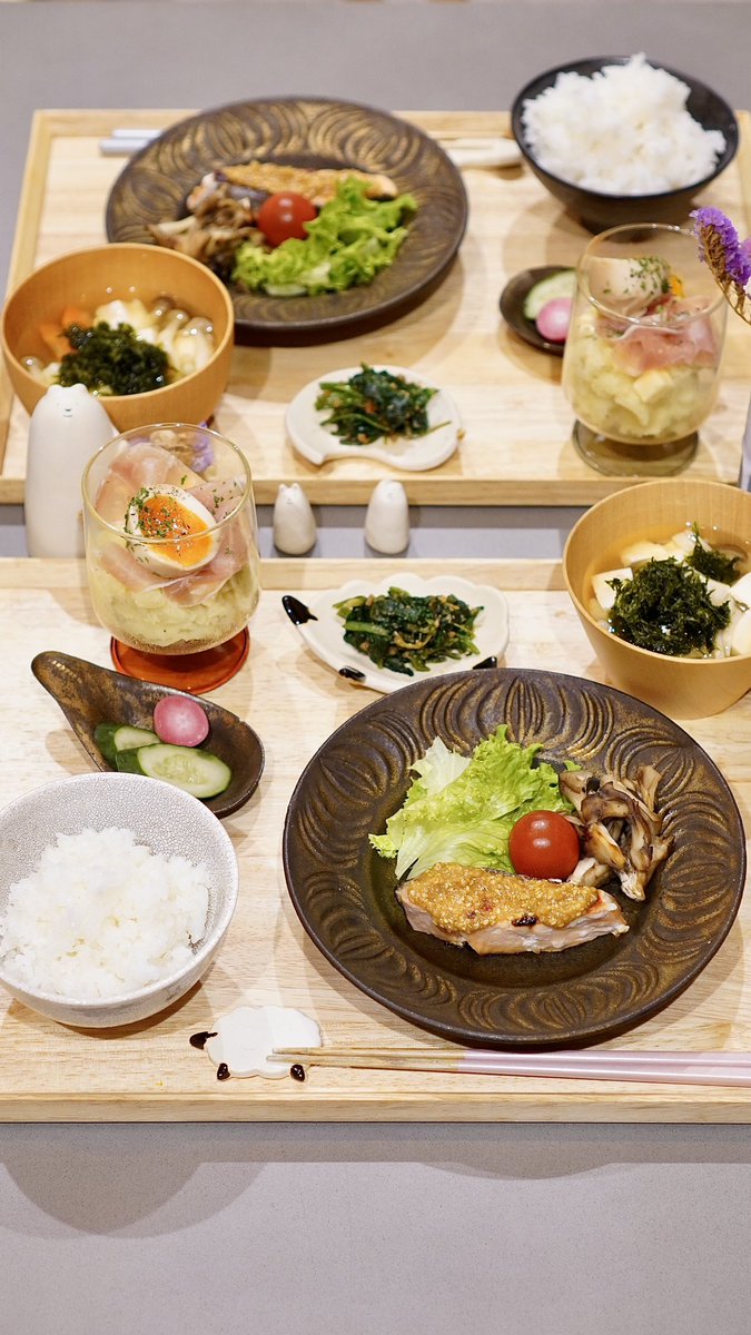 Lii_log's tweet photo. 燻製ポテサラと鮭の胡麻味噌焼き☺️
最近燻製するのハマってる🥰

#おうちごはん #自炊 https://t.co/AHDwmpvcqk