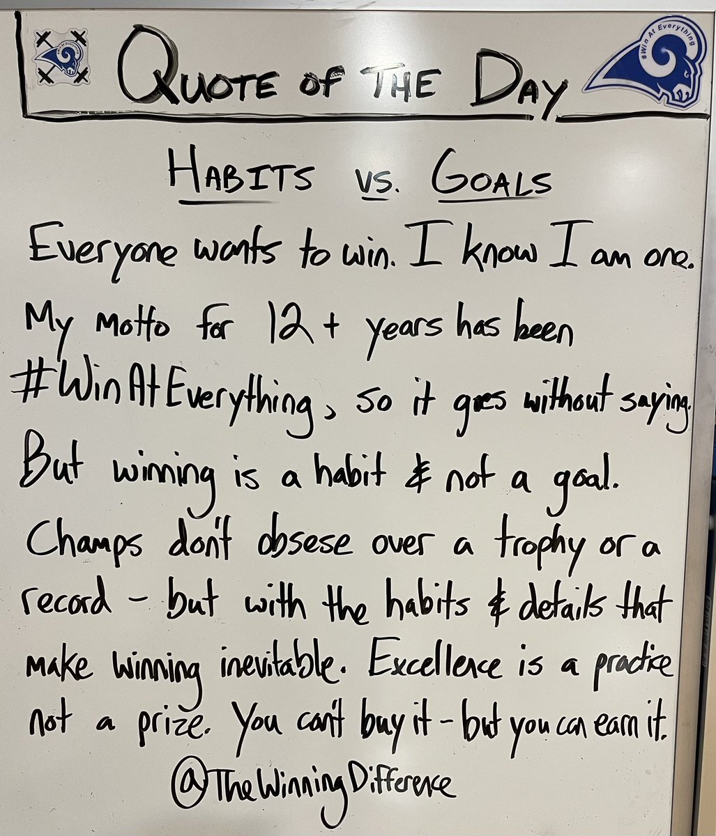 Winning is a Habit, not a Goal. Excellence is a Practice, not a Prize. Donate little things right every day that make winning inevitable🏆