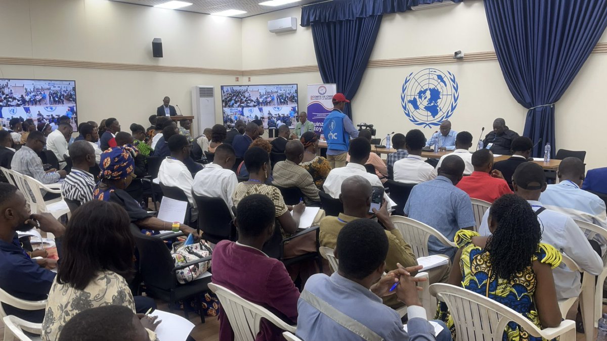 DycodRdc's tweet photo. QUINZAINE CITOYENNE 🚨 ACTIVITÉ EN COURS ! La Grande Salle de la MONUSCO vibre au rythme des débats sur la #Résolution2773.  
   Merci à la société civile, aux partenaires internationaux et à @MONUSCO pour cet engagement ! ➡️ Restez connectés pour les updates. #PaixEnRDC"* https://t.co/4fiYToxgXh