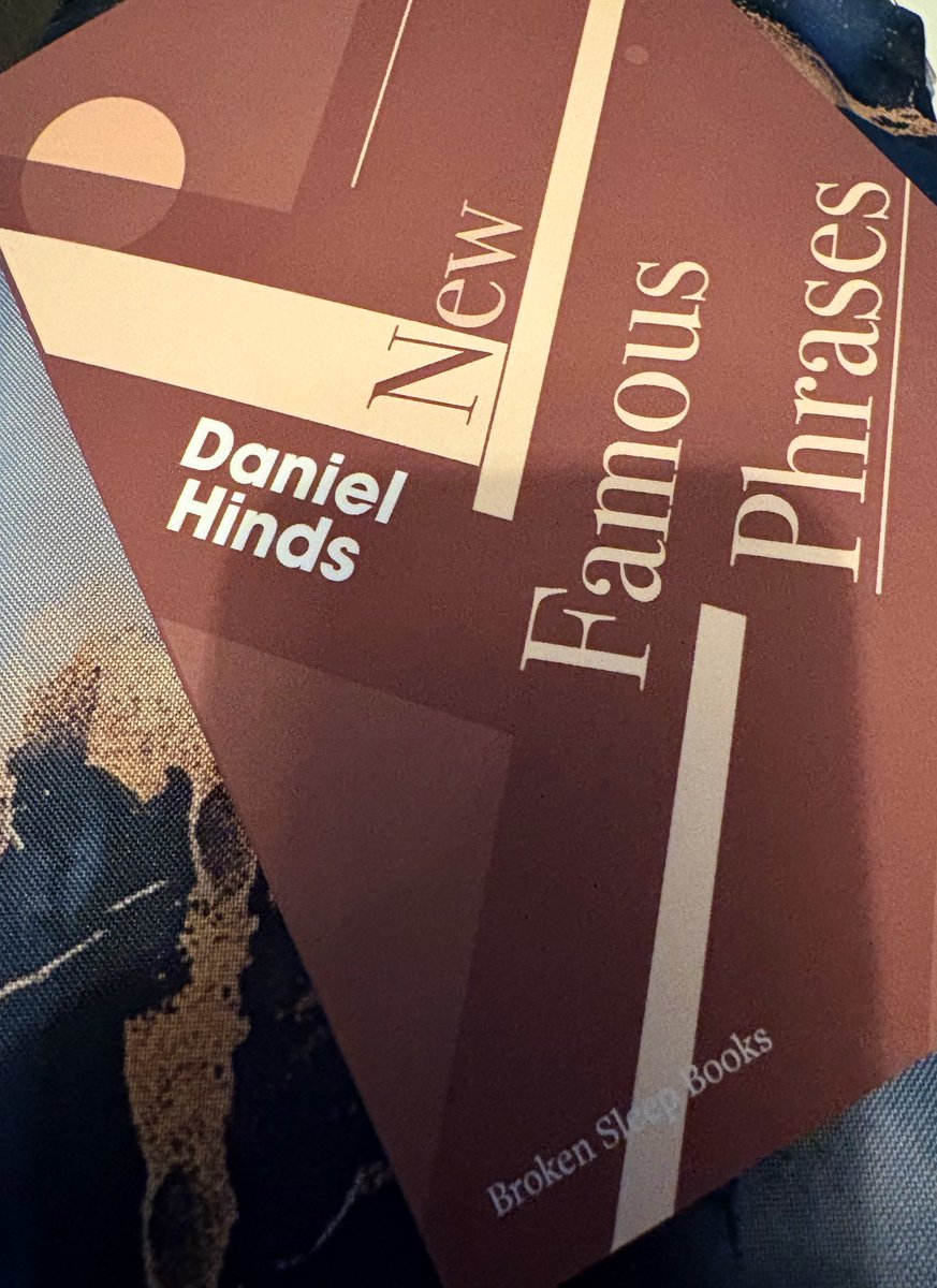 Paul Short (@paulwritespoems) on Twitter photo The Book Bag on Sunday. 8am.
A book that takes the risk of taking on some of the greats of poetry past and present.
But with greater risk comes greater reward.
From <a href="/DanielGHinds/">Daniel Hinds</a> published by <a href="/brokensleep/">Broken Sleep Books</a>
‘New Famous Phrases’ The Book Bag on Sunday. 8am.
A book that takes the risk of taking on some of the greats of poetry past and present.
But with greater risk comes greater reward.
From <a href="/DanielGHinds/">Daniel Hinds</a> published by <a href="/brokensleep/">Broken Sleep Books</a>
‘New Famous Phrases’