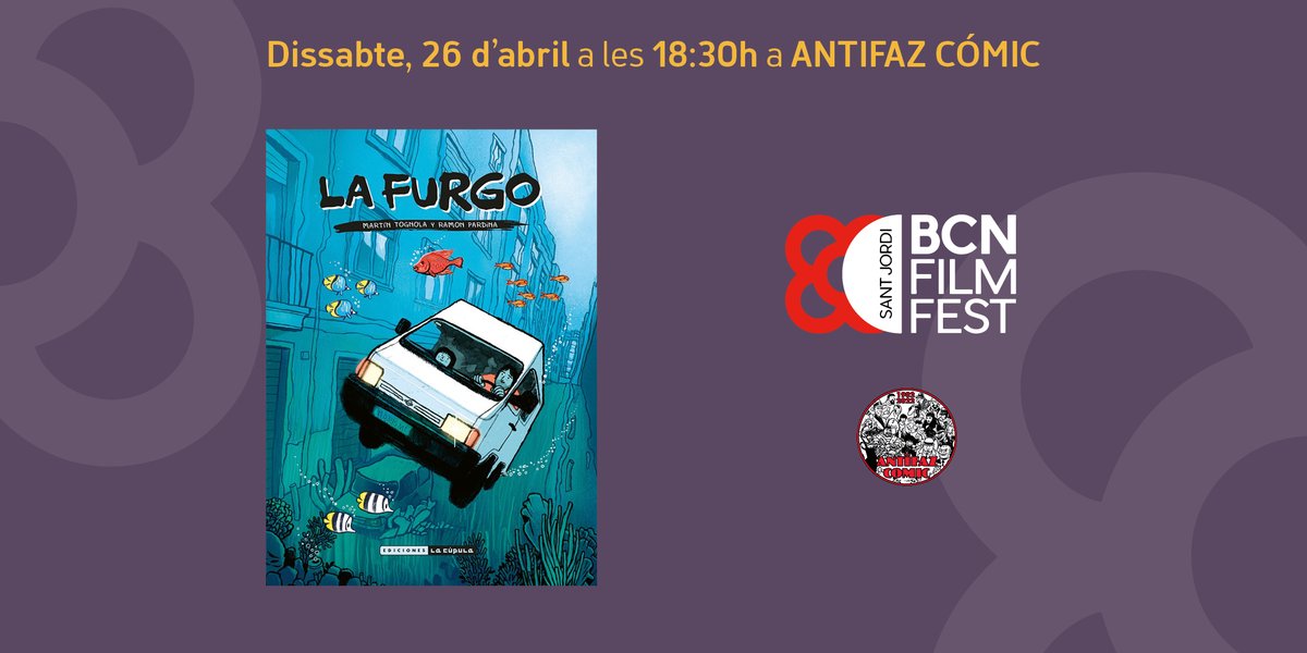 BCN Film Fest 2025 (@bcnfilmfest) on Twitter photo 📣 ACTIVITAT PARAL·LELA del #BCNFilmFest2025 a <a href="/AntifazComic/">Antifaz Comic</a> 📍
Xerrada sobre La Furgo, de la novel·la gràfica a la pel·lícula, amb Eloy Calvo (director), Martín Tognola (dibuixant de la novel·la gràfica), Ramon Pardina (guionista de la novel·la i el film) i Mercè Sarrias 📣 ACTIVITAT PARAL·LELA del #BCNFilmFest2025 a <a href="/AntifazComic/">Antifaz Comic</a> 📍
Xerrada sobre La Furgo, de la novel·la gràfica a la pel·lícula, amb Eloy Calvo (director), Martín Tognola (dibuixant de la novel·la gràfica), Ramon Pardina (guionista de la novel·la i el film) i Mercè Sarrias