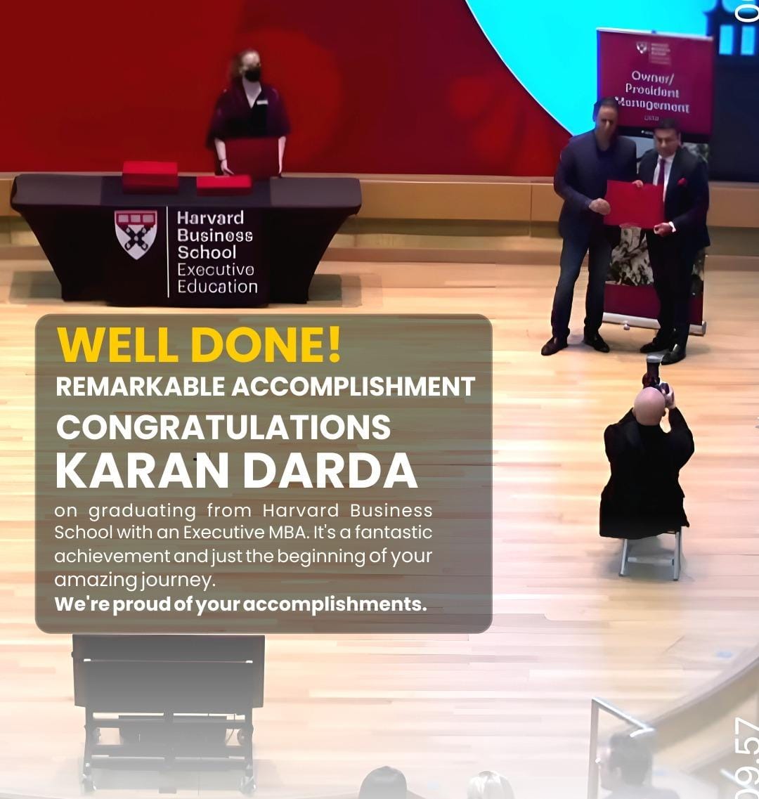 PremdasrRathod's tweet photo. 🎓 Big congratulations to Shri Karanbabu Darda, Editorial Director of Lokmat Group, on completing his Executive MBA from Harvard Business School! 🌍📘
A proud milestone in your inspiring journey of impactful leadership. 🚀👏

#Harvard #ExecutiveMBA #Lokmat #ProudMoment https://t.co/x1rFZgV1WE