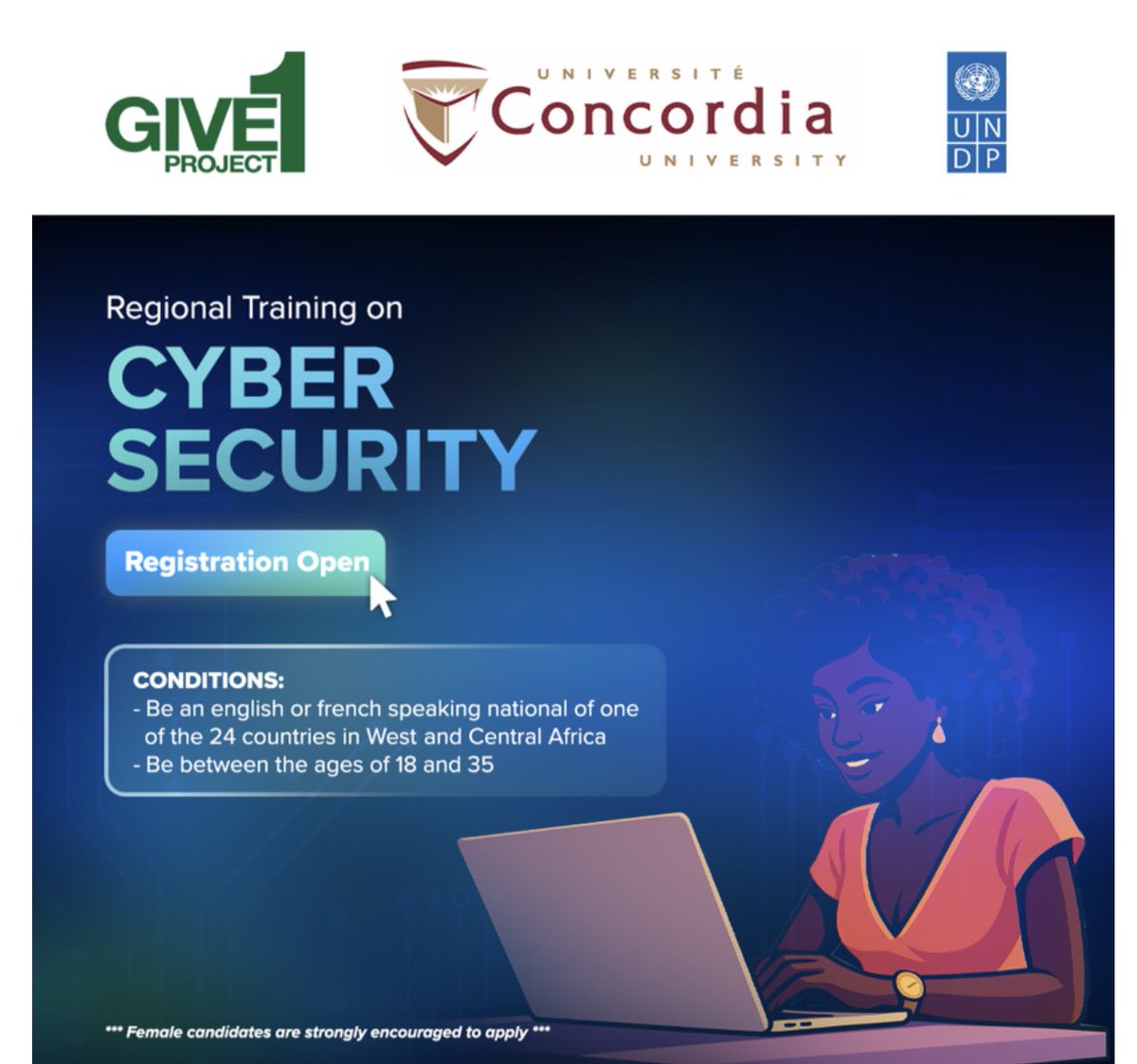 omoalhajaabiola's tweet image. This is a fully-funded cybersecurity training by UNDP

Register here docs.google.com/forms/d/e/1FAI…