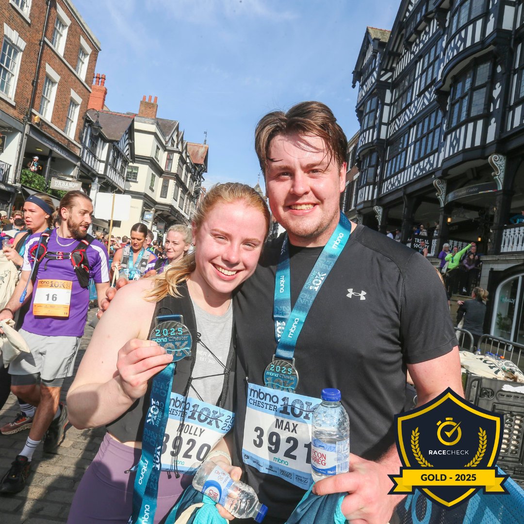 Chester Marathon, Half and 10K (@chestermarathon) on Twitter photo Another fantastic RaceCheck Gold Award achieved by us for the 2025 MBNA Chester 10K after our biggest and best 10K event to date, which took place on Sunday 9th March 🚀
Thank you to all our runners who left incredible race reviews on <a href="/racecheck/">racecheck.com</a>
Entries are now open for the Another fantastic RaceCheck Gold Award achieved by us for the 2025 MBNA Chester 10K after our biggest and best 10K event to date, which took place on Sunday 9th March 🚀
Thank you to all our runners who left incredible race reviews on <a href="/racecheck/">racecheck.com</a>
Entries are now open for the