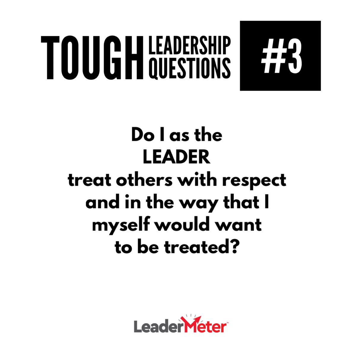 Leaders set the tone… #leadership #toughquestions