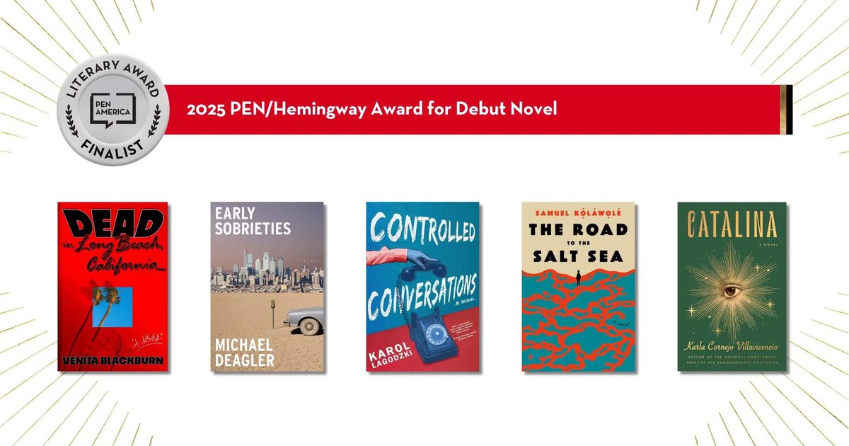 More good news. The Road to the Salt Sea is a finalist for the 2025 PEN/Hemingway Award for Debut Novel.
