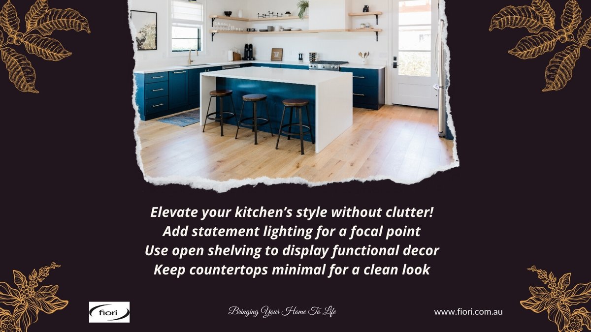 Fiori_aus's tweet image. Style Your Kitchen Like a Pro
Tip: Elevate your kitchen’s style without clutter! 
Add statement lighting for a focal point
Use open shelving to display functional decor
Keep countertops minimal for a clean look
#KitchenStyling #InteriorDesign #MinimalistKitchen #DecorGoals