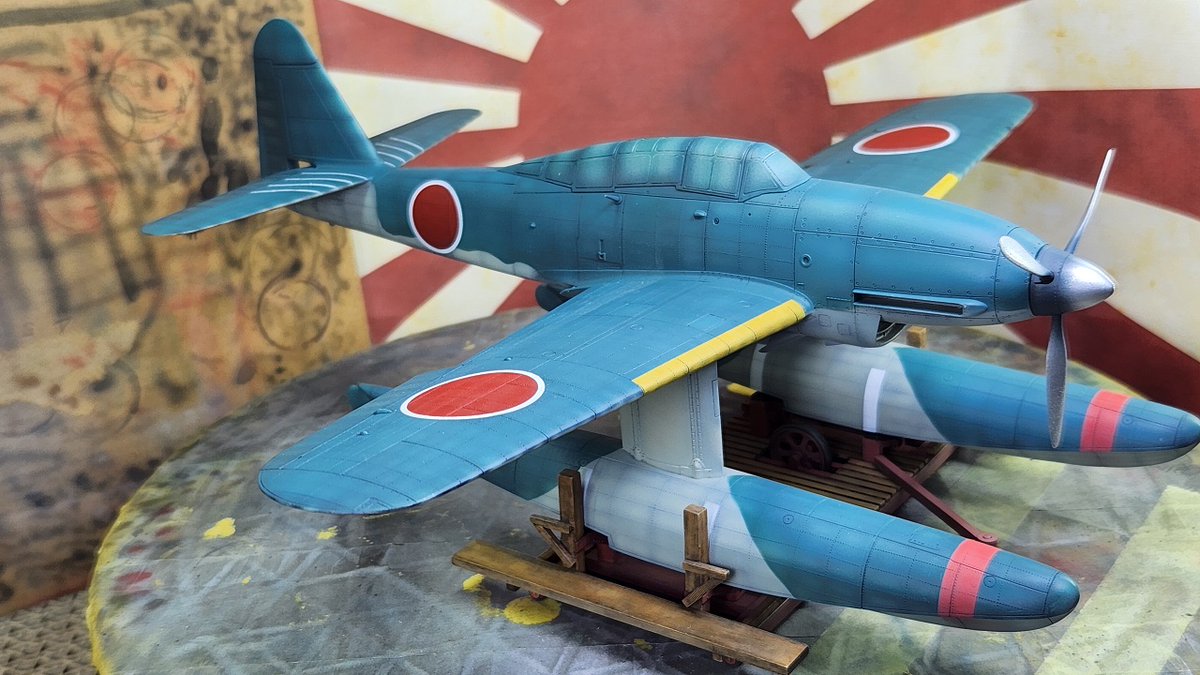 ModelTora's tweet image. #晴嵐 #M6A1 #TAMIYA #SEIRAN
暗緑色と明灰色のツートン迷彩、各マーキングを塗装しました😊😺