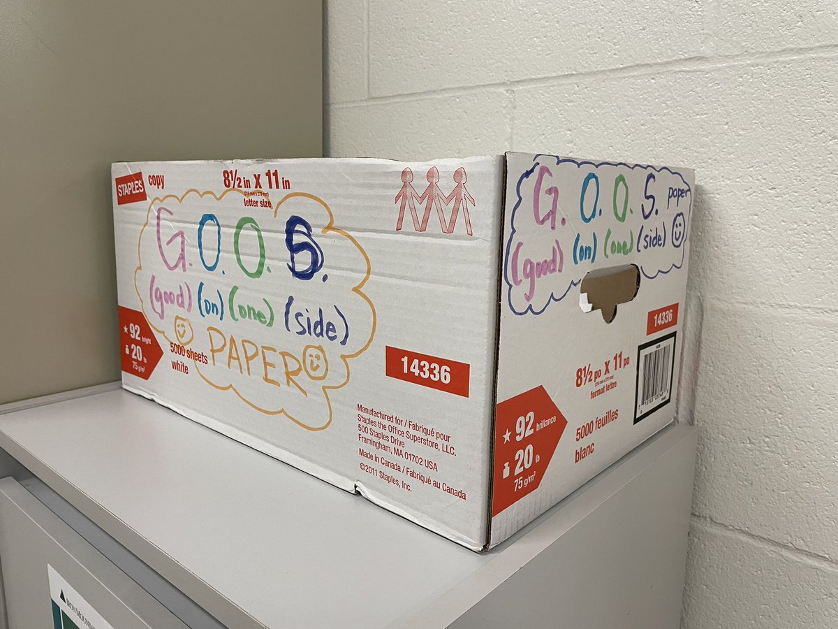 Fred C. Cook PS (@fredccookps) on Twitter photo Is it still good on one side? We can still use that paper 📄 #GOOSPaperDay <a href="/EcoSchoolsCAN/">EcoSchools Canada</a> Is it still good on one side? We can still use that paper 📄 #GOOSPaperDay <a href="/EcoSchoolsCAN/">EcoSchools Canada</a>