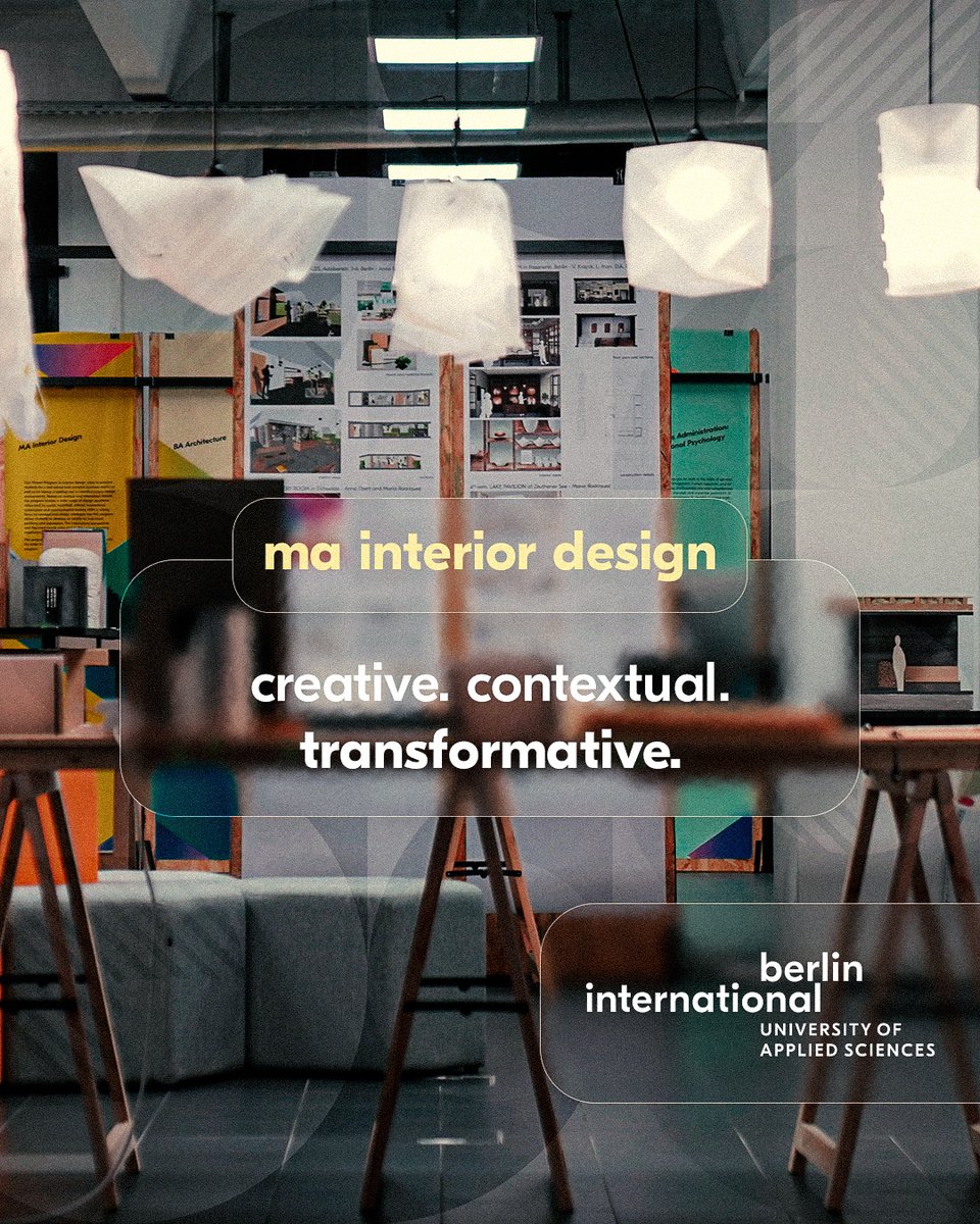 Explore how space, material, and atmosphere come together to shape the way we live and interact. The MA Interior Design program at BI is built for creative thinkers ready to challenge conventions and design with purpose.✨

Work on real-world projects, collaborate across