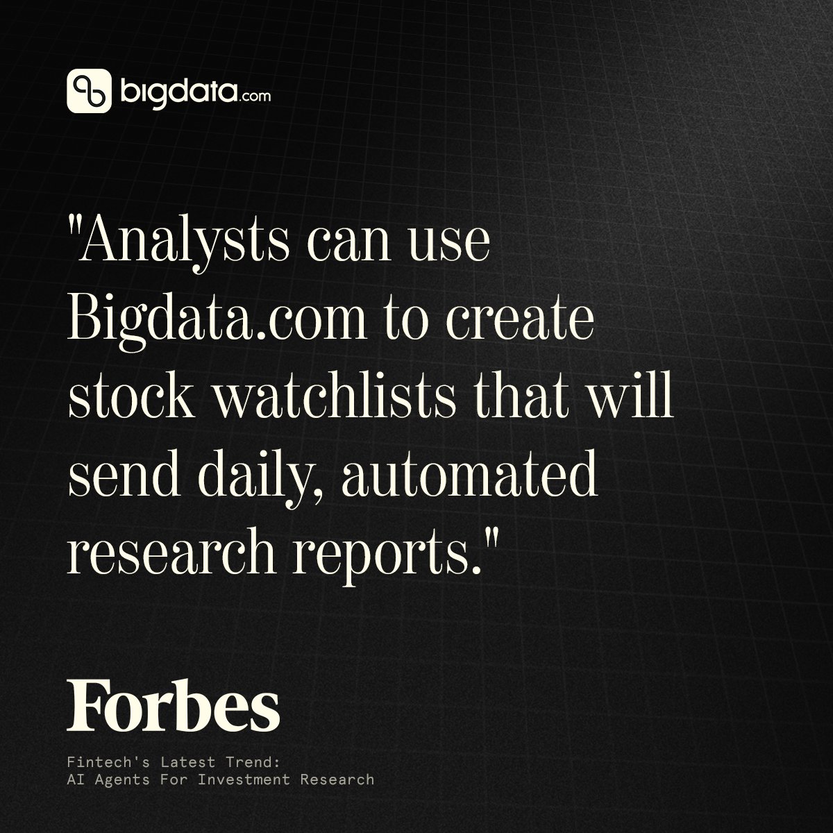 bigdatadotcom's tweet image. Meet your research assistant for market
intelligence, investing and risk management: bigdata.com/?utm_source=tw…
