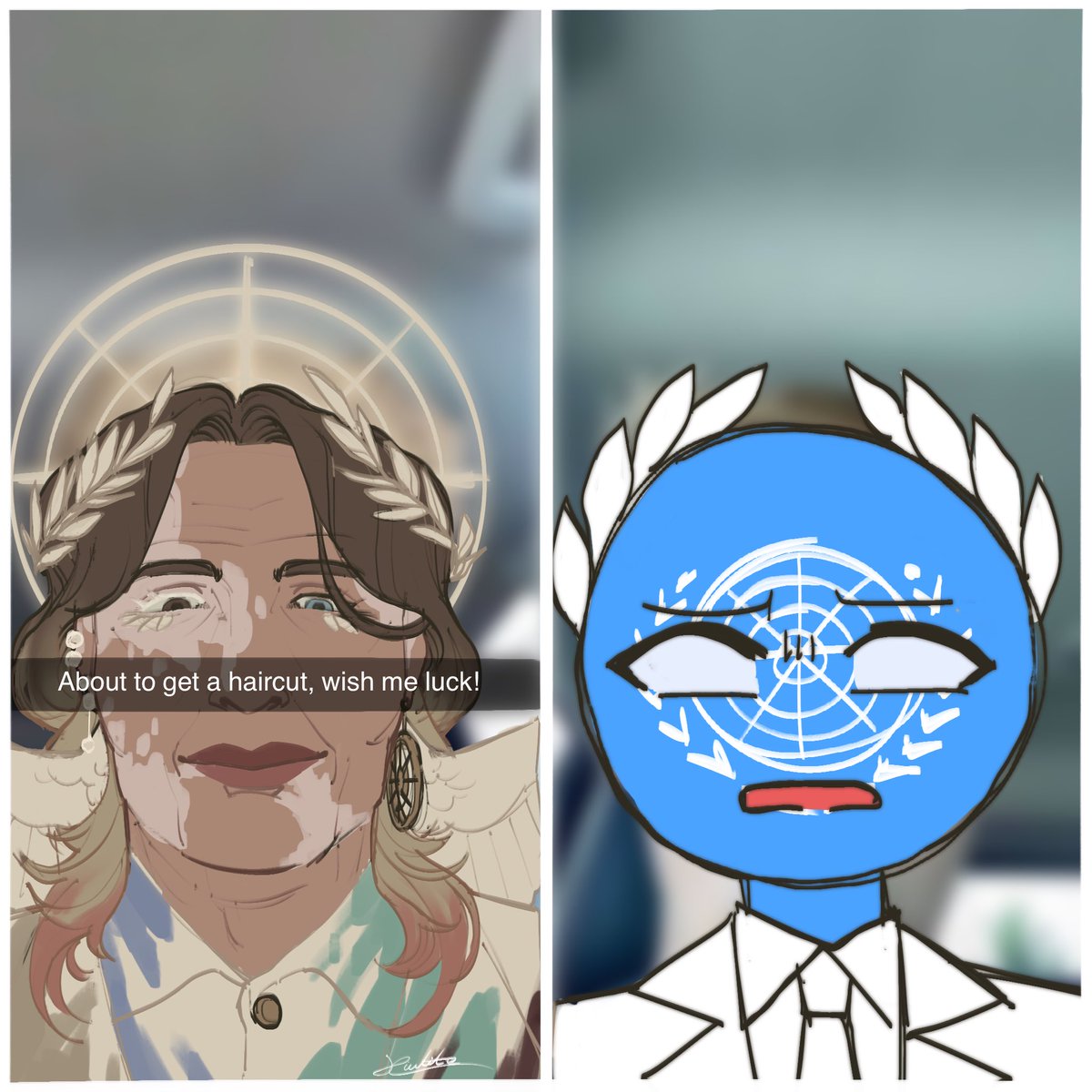 Xialitannica's tweet photo. Haircut

#countryhumans #countryhumansun https://t.co/TSvmQCSRHA