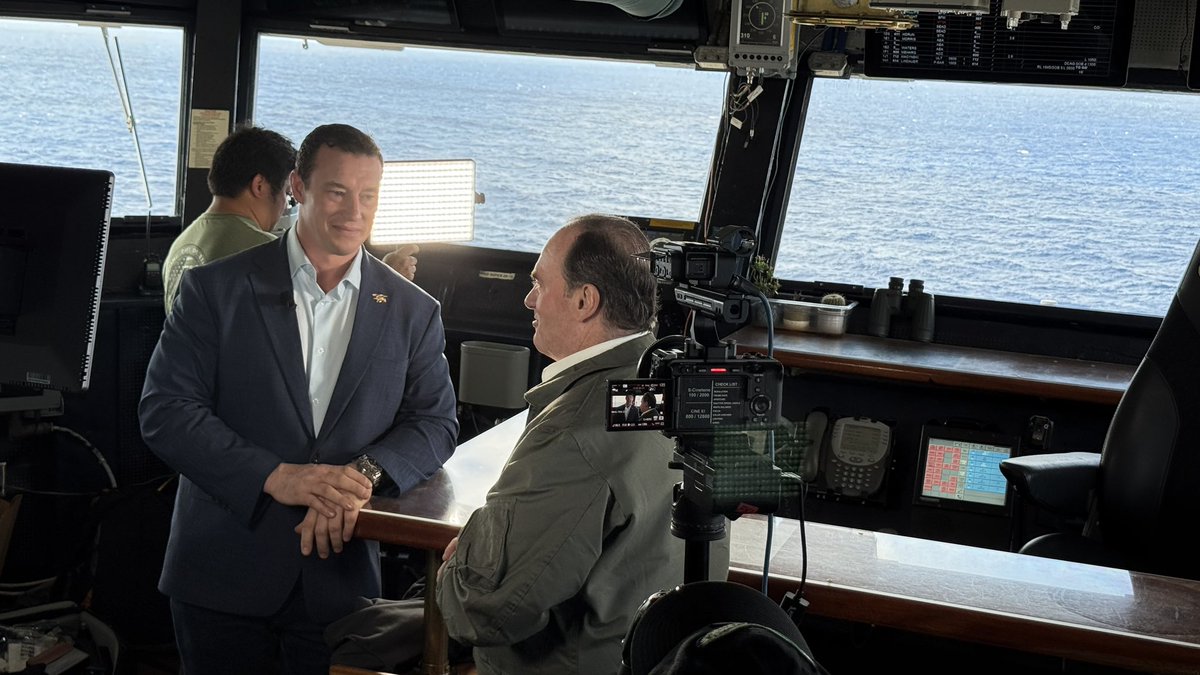 Great conversation on shipbuilding with @carlhigbie aboard <a href="/CVN78_GRFord/">USS Gerald R. Ford (CVN 78)</a>, I look forward to watching. 🎥